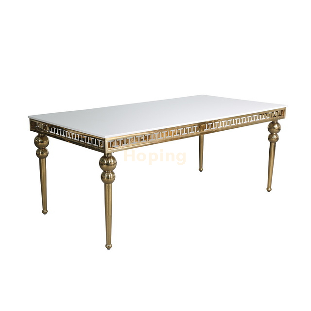 Fashionable Dining Room Table with Plywood Top for Hotel Restaurant Wedding Banquet