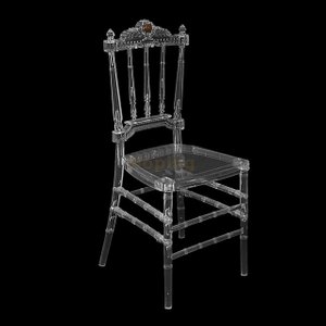 PC Chiavari Chair with Square Back and Crown Head for Party Banquet Wedding Dining Chair 