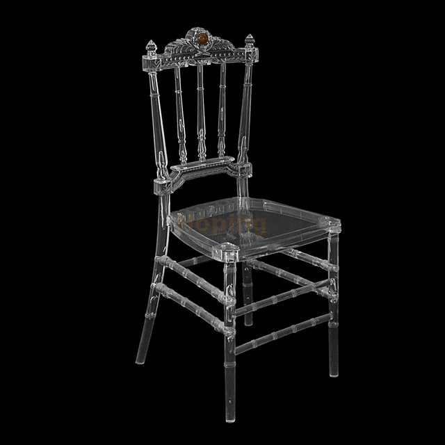 PC Chiavari Chair with Square Back and Crown Head for Party Banquet Wedding Dining Chair 