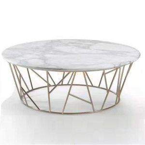 New Design Italian Glass Coffee Marble Table Furnitures Sets for Hotel And Living Room