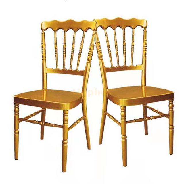 Metal Napoleon Chair White Chiavari Chair for Banquet Wedding Event 