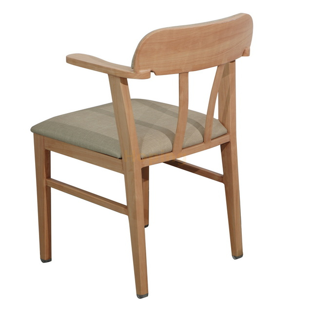 Metal Frame Wood Grain Dining Chair Restaurant Chair Outdoor Weddding Party Chair 