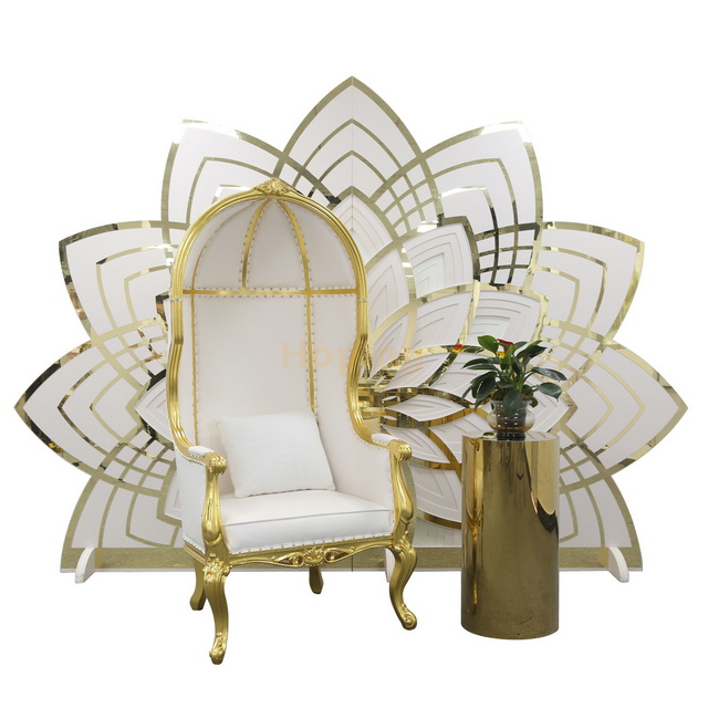 Classical Princess Chair Birdcage Shape High Back Sofa Chair 