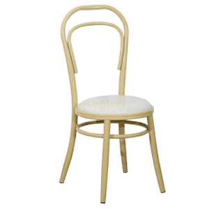 Iron Frame Round Seat Chair for Wedding Event Banquet Dining Chair