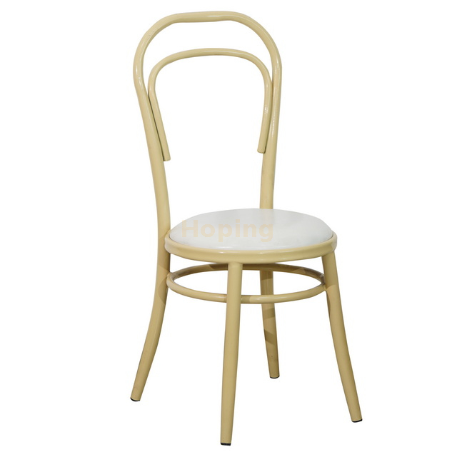 Iron Frame Round Seat Chair for Wedding Event Banquet Dining Chair