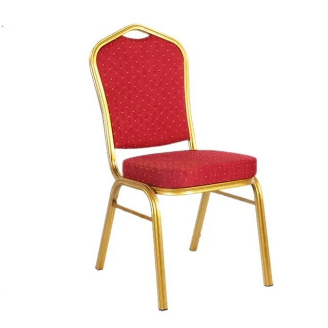 Aluminum Frame Chair with Setting Cotton Seat and Backrest for Wedding Event Banquet Home Dining Chair