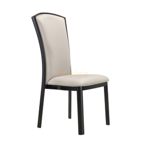 Wholesale Luxury Furniture Hotel Banquet Chairs For Wedding Event Party Black Metal Frame Dining Chair