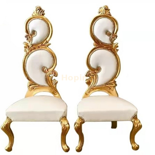 Dragon Design High Back Golden Sofa Chair for Wedding Ceremony Hotel Banquet Night Club 