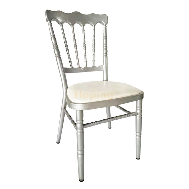 Metal Napoleon Chair White Chiavari Chair for Banquet Wedding Event 