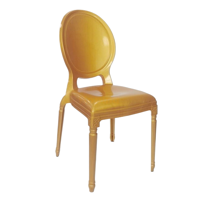 PP Louis Chair Plastic Banquet Chair Round Back Dining Chair Wedding Event Chair