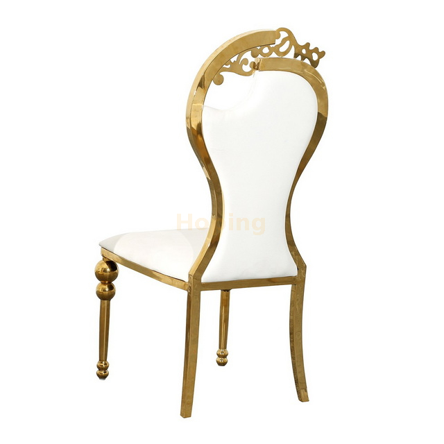 Beauty Head Design Back Stainless Steel Dining Chair for Wedding Event Hotel Banquet Restaurant 