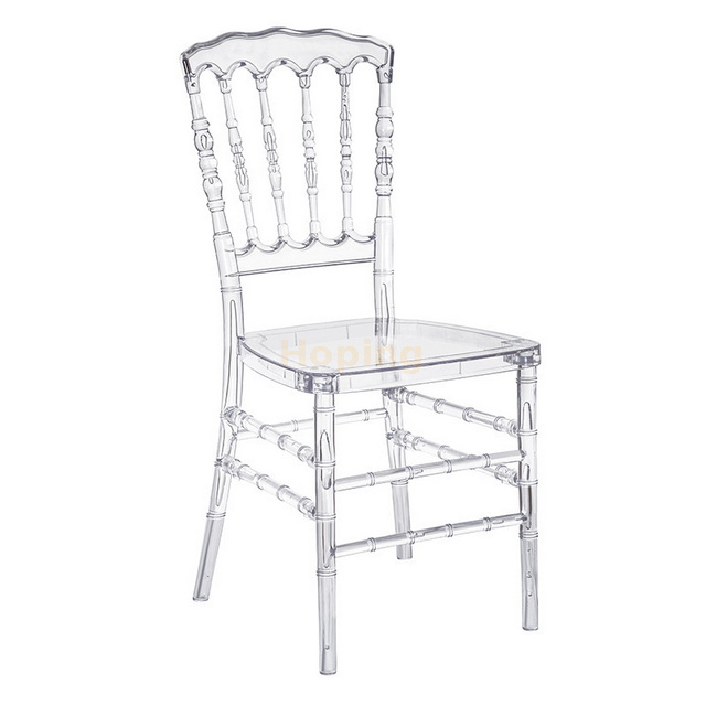 Square Back Acylic Chiavari Chair for Wedding Event Hotel Banquet Dining Chair 