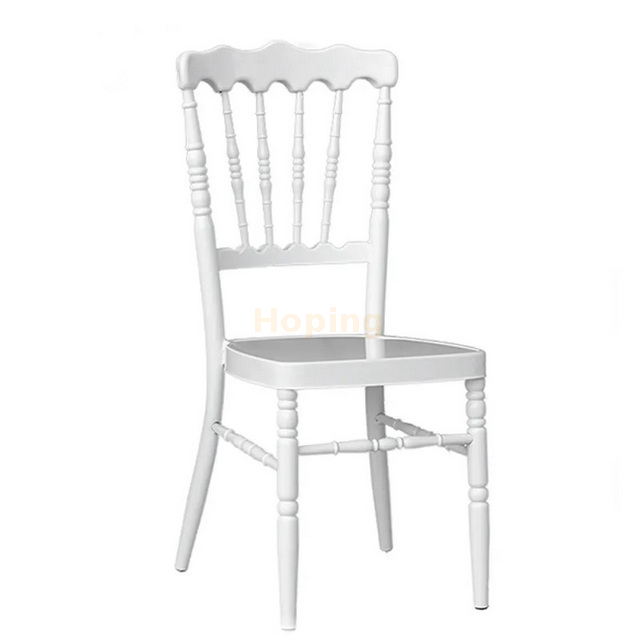 Metal Napoleon Chair White Chiavari Chair for Banquet Wedding Event 