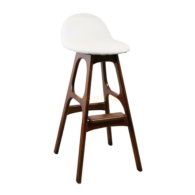 Creative Solid Wood Bar Stool Theme Restaurant Music Dining Solid Wood High Chair Bar Chair