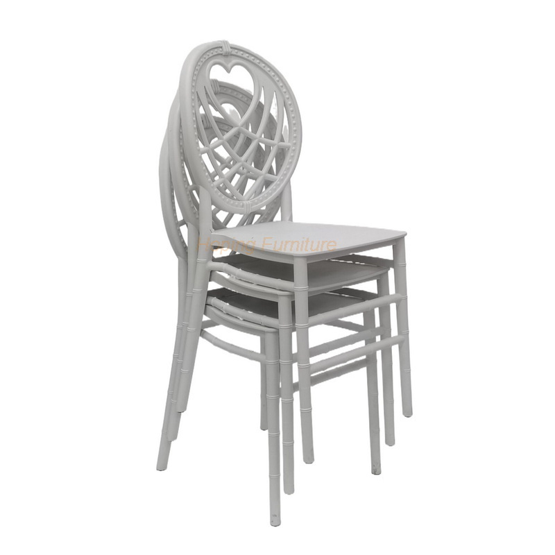 Cheap Outdoor Patio Dining Table Set White Banquet Chair Round Back Acrylic Dining Chair