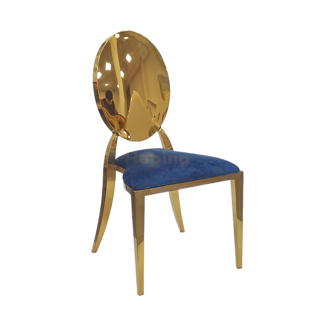 Mirror Golden Stainless Stainless Dining Chair with Velvet Seat