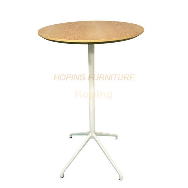 Simple Design High Table with MDF Top And Aluminum Foot And Base