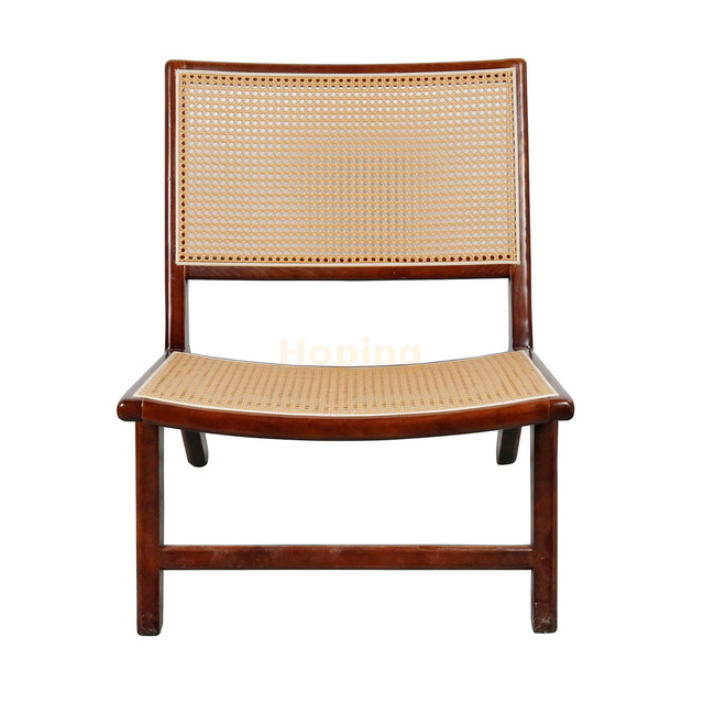 Rattan Solid Wood Chair for Family Restaurant Hotel Furniture Restaurant Rattan Chair Woven Wicker Dining Chair