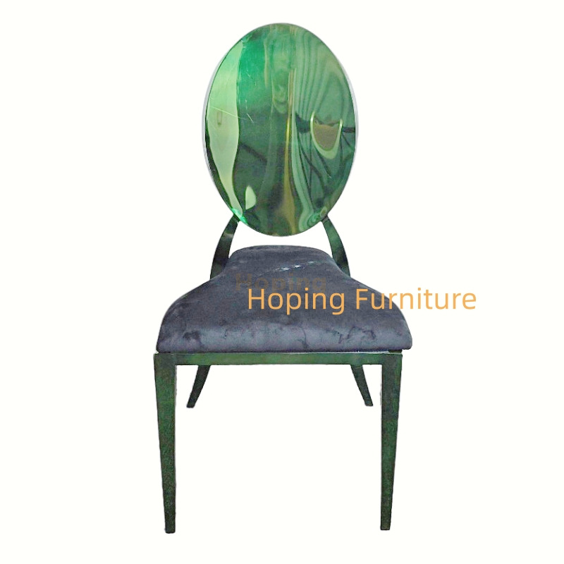 Wholesale Event Outdoor Furniture Stainless Steel Purple Round Back Banquet Chairs Metal Dining Chair Stacking Restaurant Chair