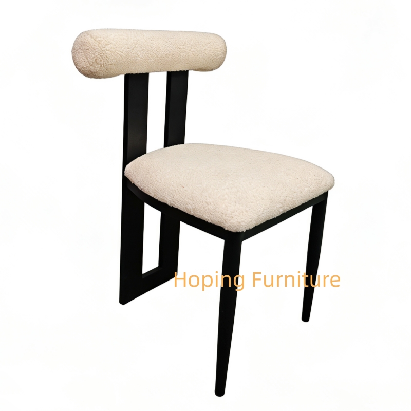 Hotel Furniture Foshan Factory Black Iron Frame Leisure Chair Design Banquet Chair