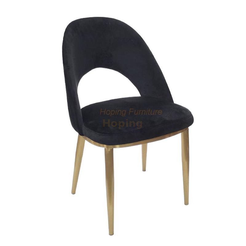 Modern White Fancy Leather Banquet Chair Stainless Steel Furniture Gold Metal Wedding Chairs