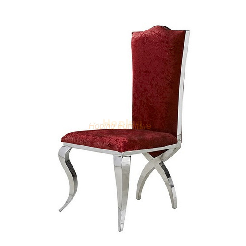 High Cross X Back Hotel Banquet Event Party Fabric Restaurant Black Velvet Dining Chairs