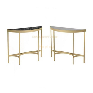 Modern Hotel Living Room Villa Net Gold Dining Table Same Table White Console Table