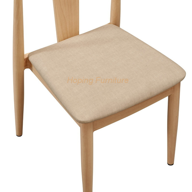 Wholesale Restaurant Dining Furniture Hanging Basket Indoor Outdoor Garden Tempered Glass Coffee Table Set Oak Wood Metal Leg Customized Color PVC Chair