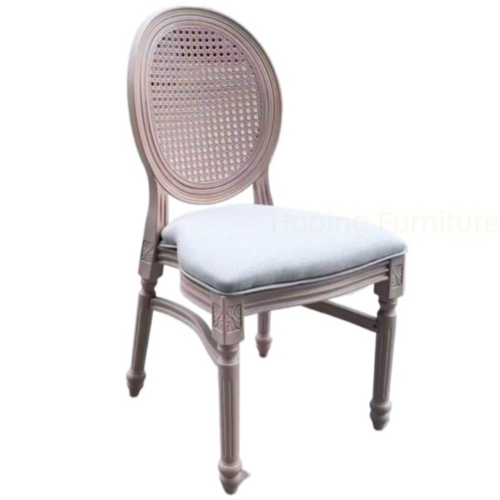 Wedding Chair Rentals Luxury Hotel Banquet Dining Premium Commercial Dark Wood Rattan Chairs