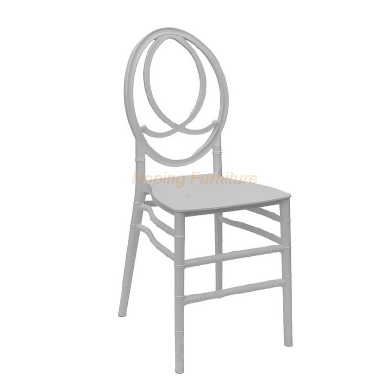 Knock-Down Design Wholesale Wedding Event White Phoenix Resin Chair in Small Breakfast Nook