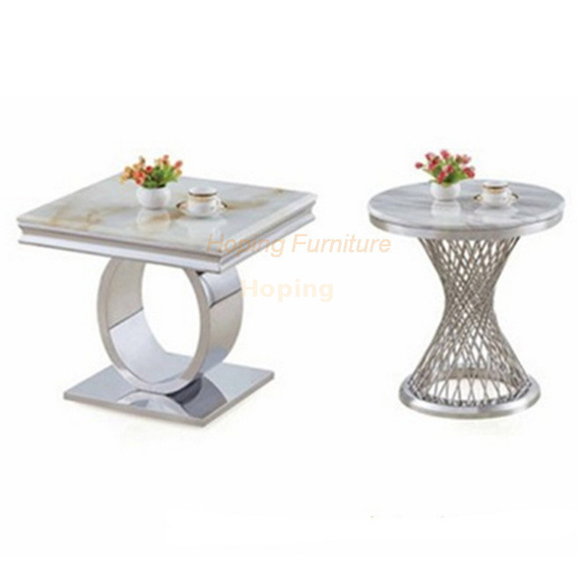 Hotel Lamp Bed Table Cafe Table Size Classic Rectangle Marble Living Room Coffee Table