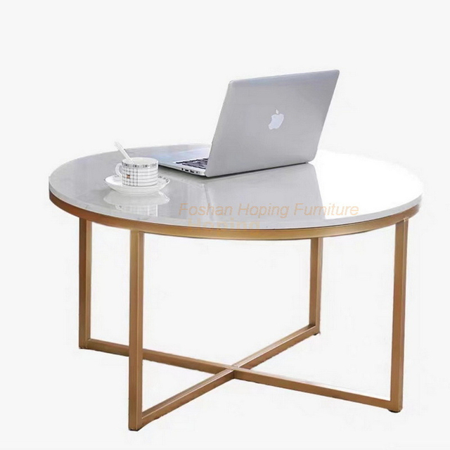 O Decor Dining Table Base Luxury Home Steel Base Gold Round Glass Coffee Table