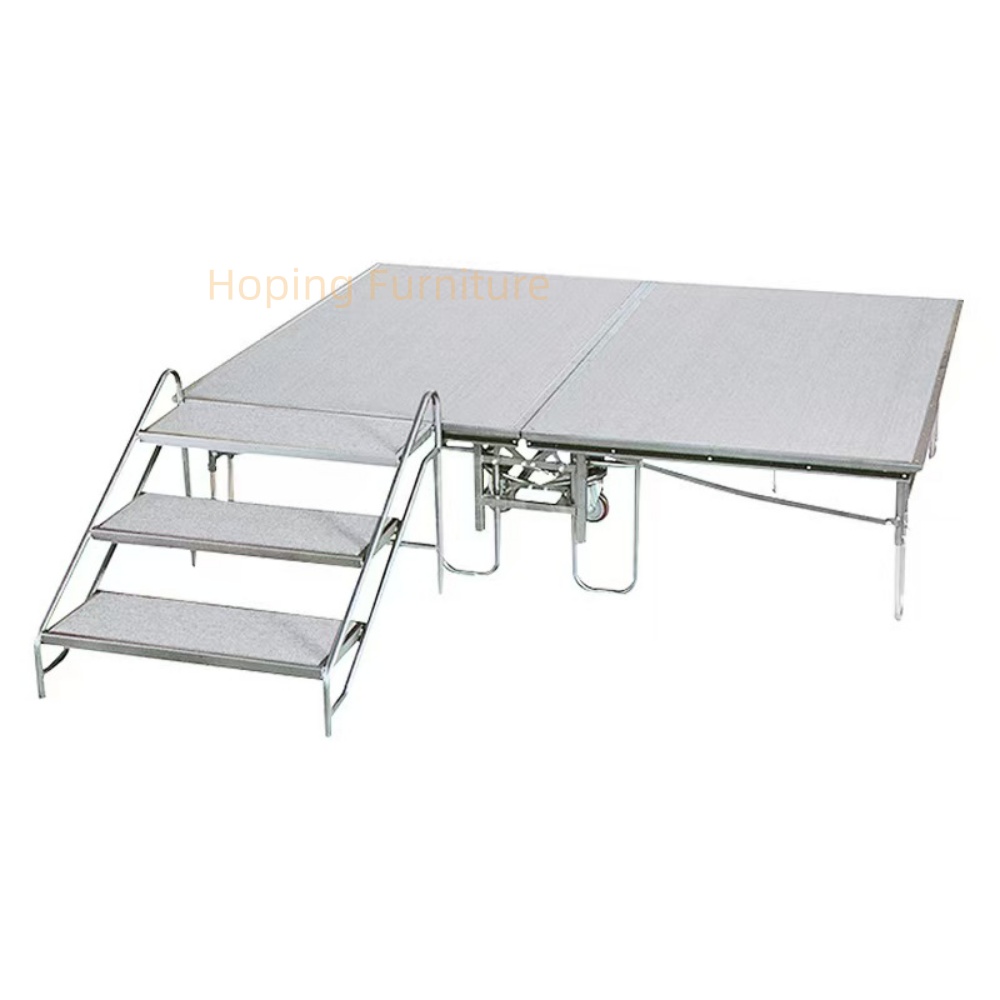 Banquet Portable Mobile Easy Transport 3 Three Stage Steps Wedding Party Events Stairs