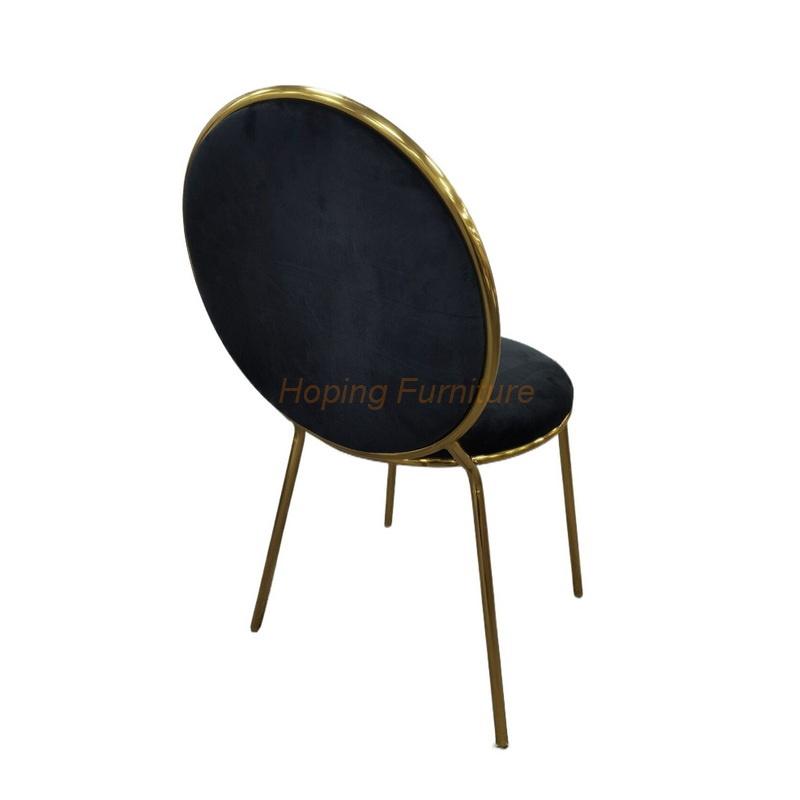 Modern Foshan Factory Made Simple Banquet Dining Chair with Velvet Seat and Stainless Steel Legs for Hotel Restaurant Coffee Shop School Canteen