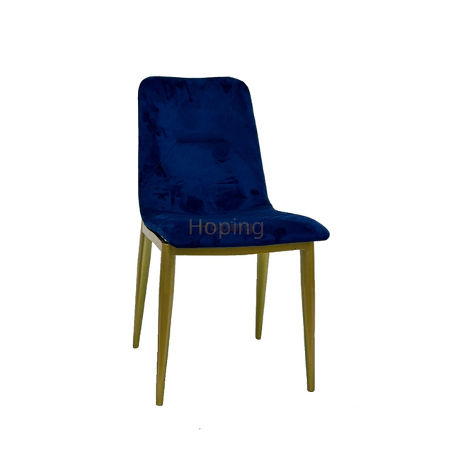 Modern Velvet Dining Chair with Goden Metal Frame for Home & Hotel Wholesale Restaurant Furniture