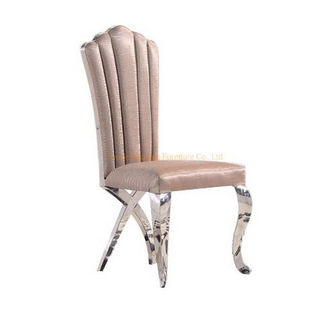Cross Back White Metal Commercial Furniture Modern Furniture Office Restaurant Dining Chair