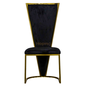 Modern High Back Velvet Dining Chair Hotel Dining Room Restaurant Banquet Event Wedding Soft Seat Dinning Chair