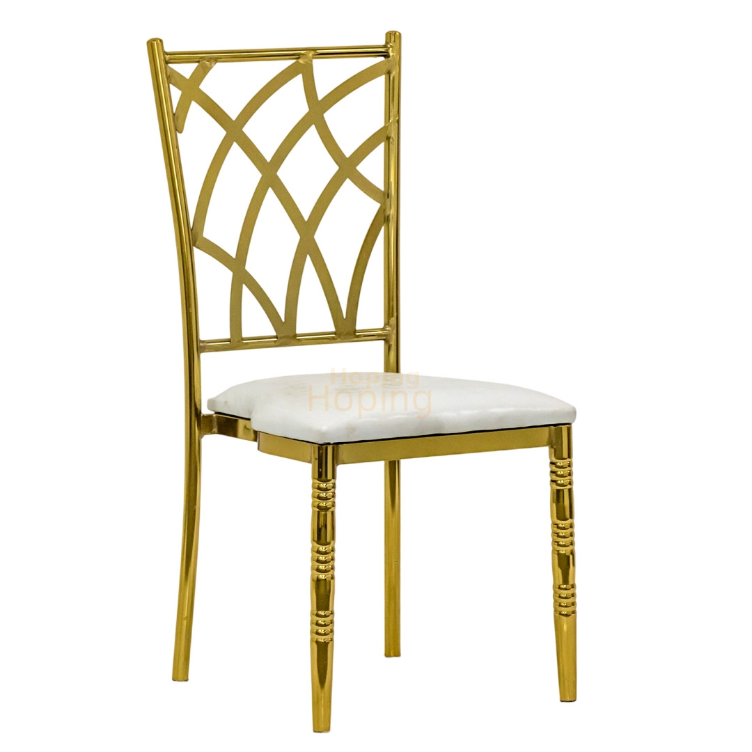 Wedding Event Metal Frame Chameleon Chair Cross Back Chair