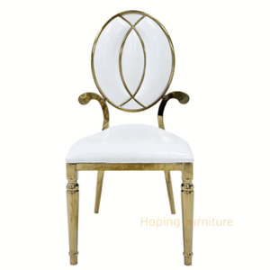 Hot Selling Italian Style Round Back Wedding Banquet Hotel Gold Dining Chair Nordic Simple Casual Chair