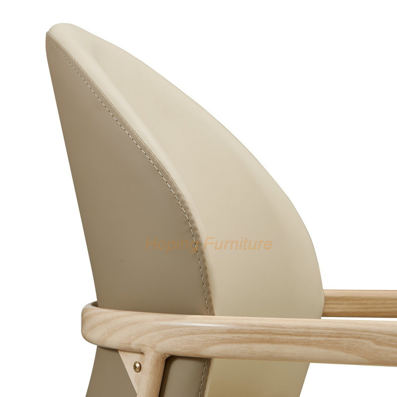 Sofa Type Dining Chair with Metal Frame and PU Seat and Backrest Coffee Snack Bar Chair