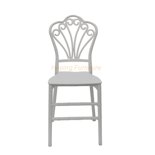 Modern Restaurant Hotel Acrylic Resin Plastic Furniture Dining Wedding Banquet Party Resin Polycarbonate Chiavari White Chair