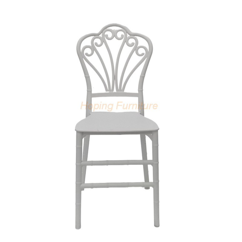 Modern Restaurant Hotel Acrylic Resin Plastic Furniture Dining Wedding Banquet Party Resin Polycarbonate Chiavari White Chair