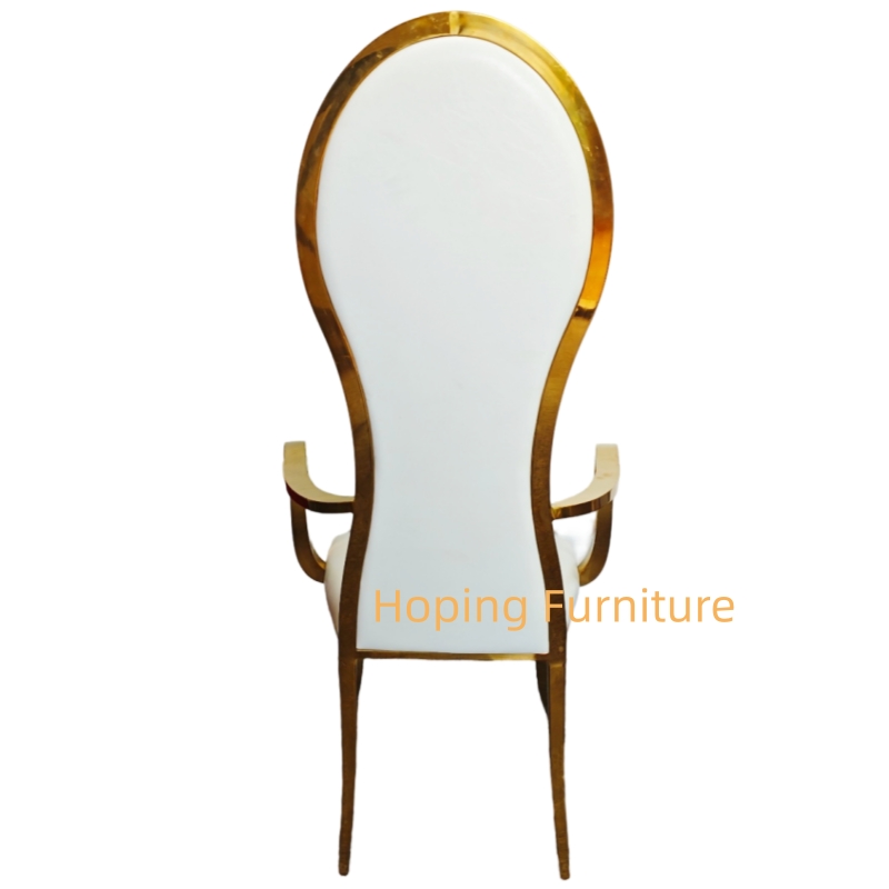 Decor Gorgeous Designing Wedding Metal Frame Chair High Back Royal King Throne Chairs for Party Event Hotel Banquet Armchair