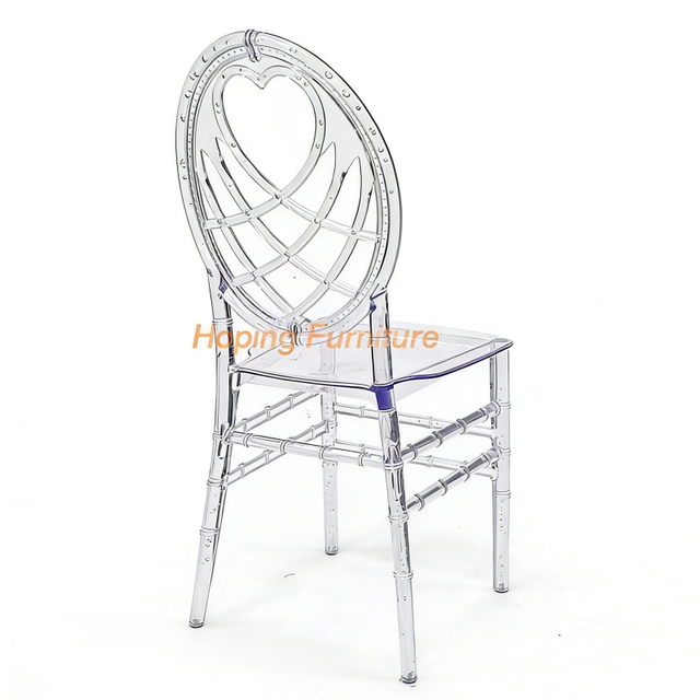 Cheap Outdoor Patio Dining Table Set White Banquet Chair Round Back Acrylic Dining Chair