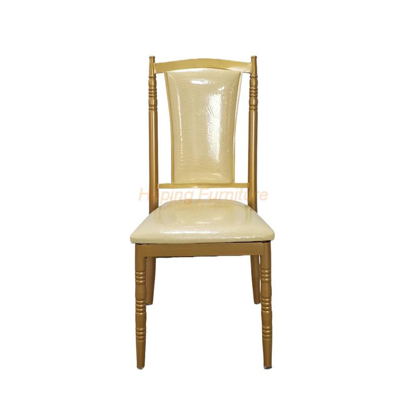 Luxury Design Long Back Hotel Bedroom Furniture Sets Factory Wholesale Banquet Folding Iron Chair Restaurant Meeting Wedding Outdoor Soft Bag Hotel Table Chair