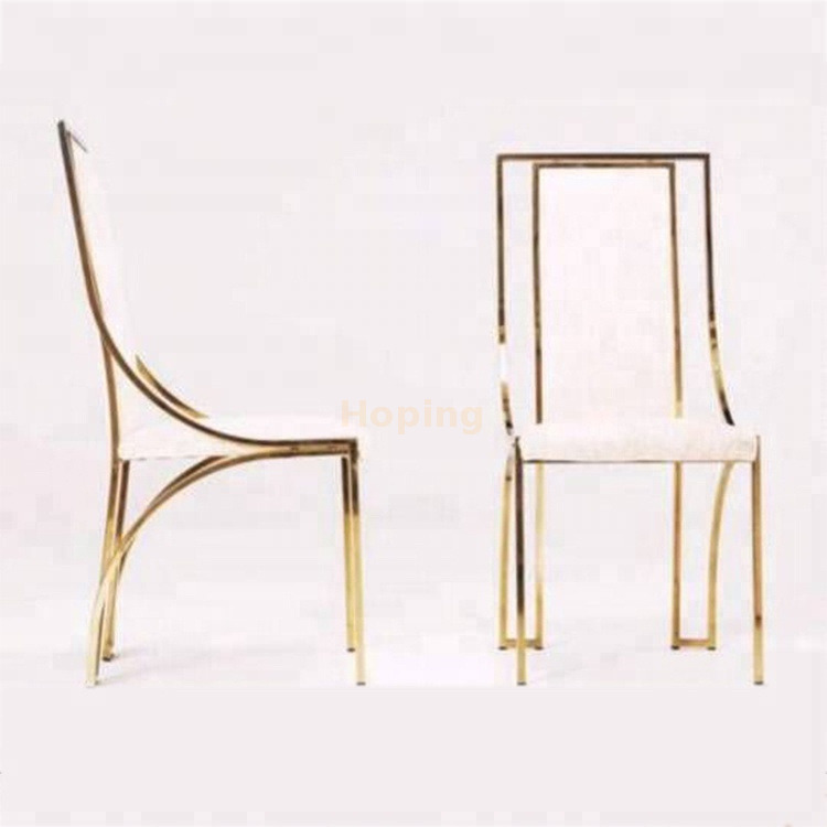 Home Furniture Fancy Banqueting Outdoor Event White and Gold Restaurant Chairs