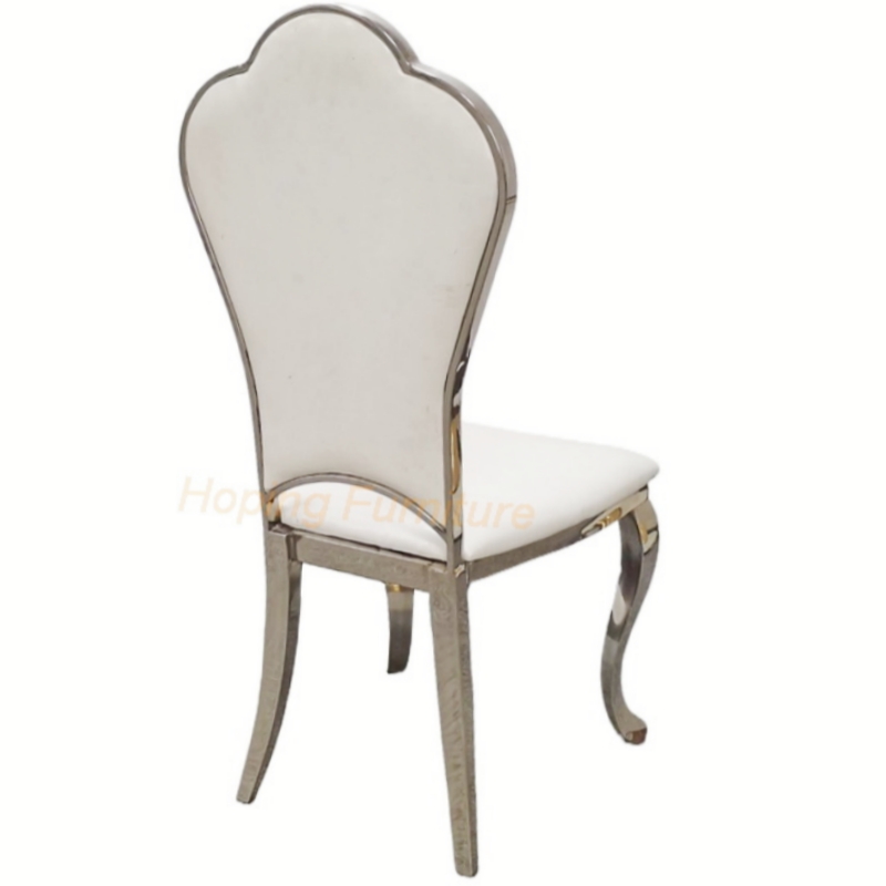Pink Stainless Steel Luxury Hotel Wedding Chair Gold Dining Chair for Events Party