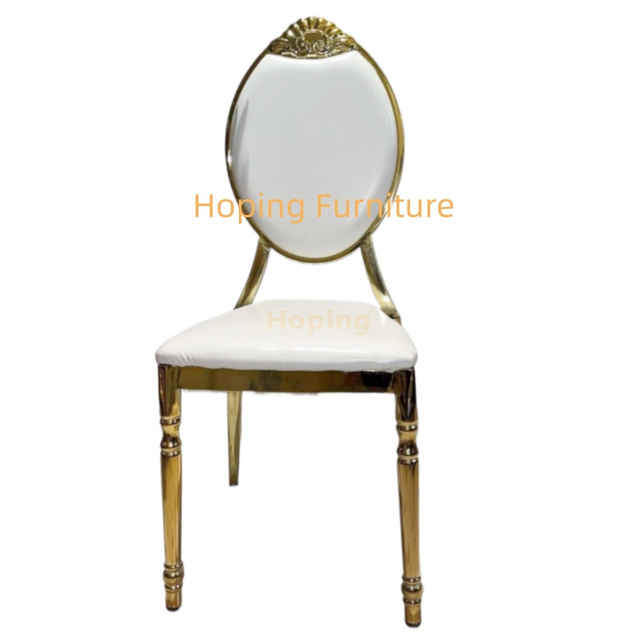 Modern Hotel Restaurant Furniture Wholesale Banquet Hotel Wedding Metal PU Chair for Event