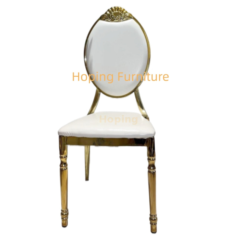 Modern Hotel Restaurant Furniture Wholesale Banquet Hotel Wedding Metal PU Chair for Event