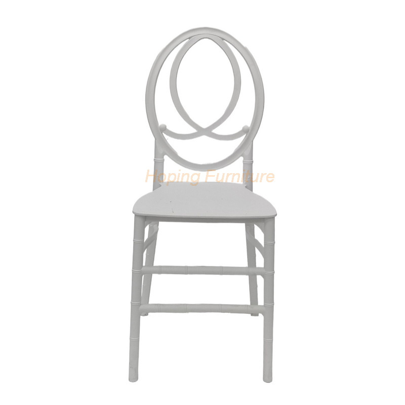 Knock-Down Design Wholesale Wedding Event White Phoenix Resin Chair in Small Breakfast Nook